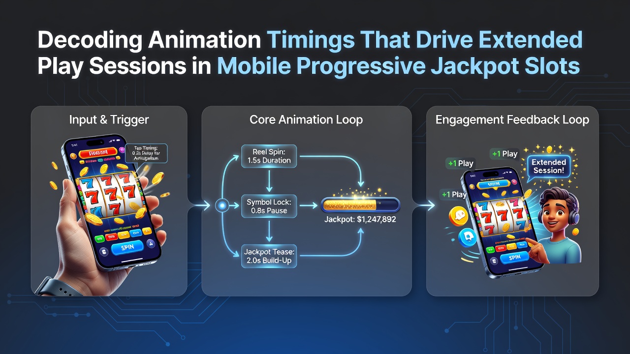 Timing patronen en jackpot animaties in mobiele slots